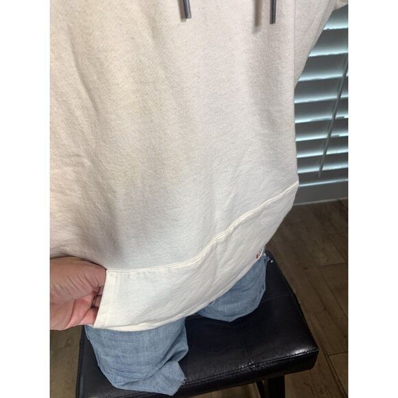 ALIFE New York Pullover White Red Hoodie Sweatshirt Large RARE Short Sleeve - Picture 8 of 11